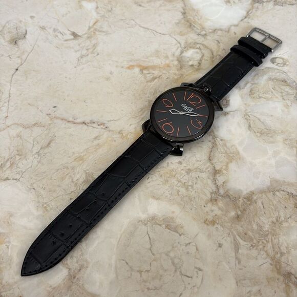 GaGa MILANO Manuale Thin 46mm 5092 Black Dial Quartz Analog Watch - Picture 9 of 10